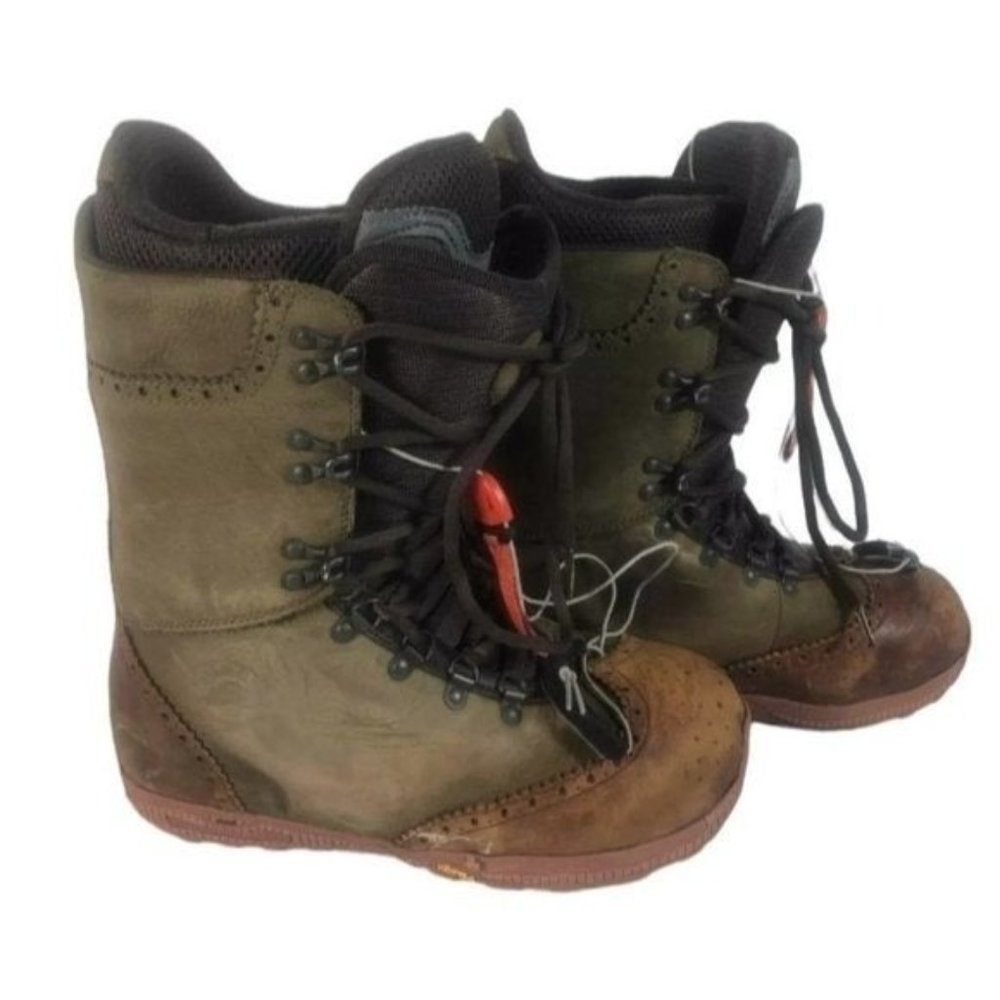Burton Men's Green Brown Diemme Rover-R Snowboarding Boot Size 11